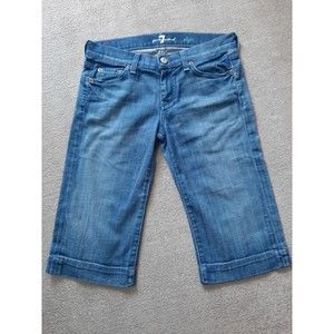 Seven 7 Blue Denim Shorts 30" Waist Dojo